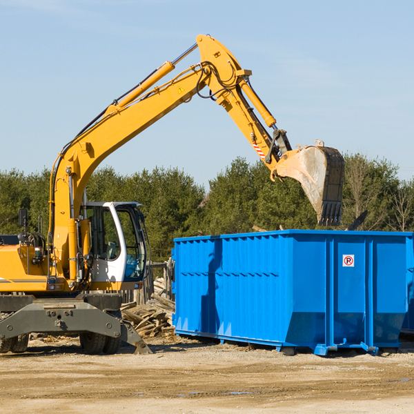 what size residential dumpster rentals are available in Hambden OH